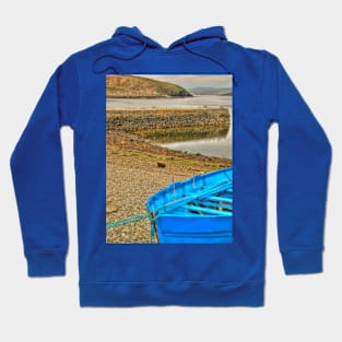 Blue Boat, Gutcher, Yell, Shetland Islands Hoodie